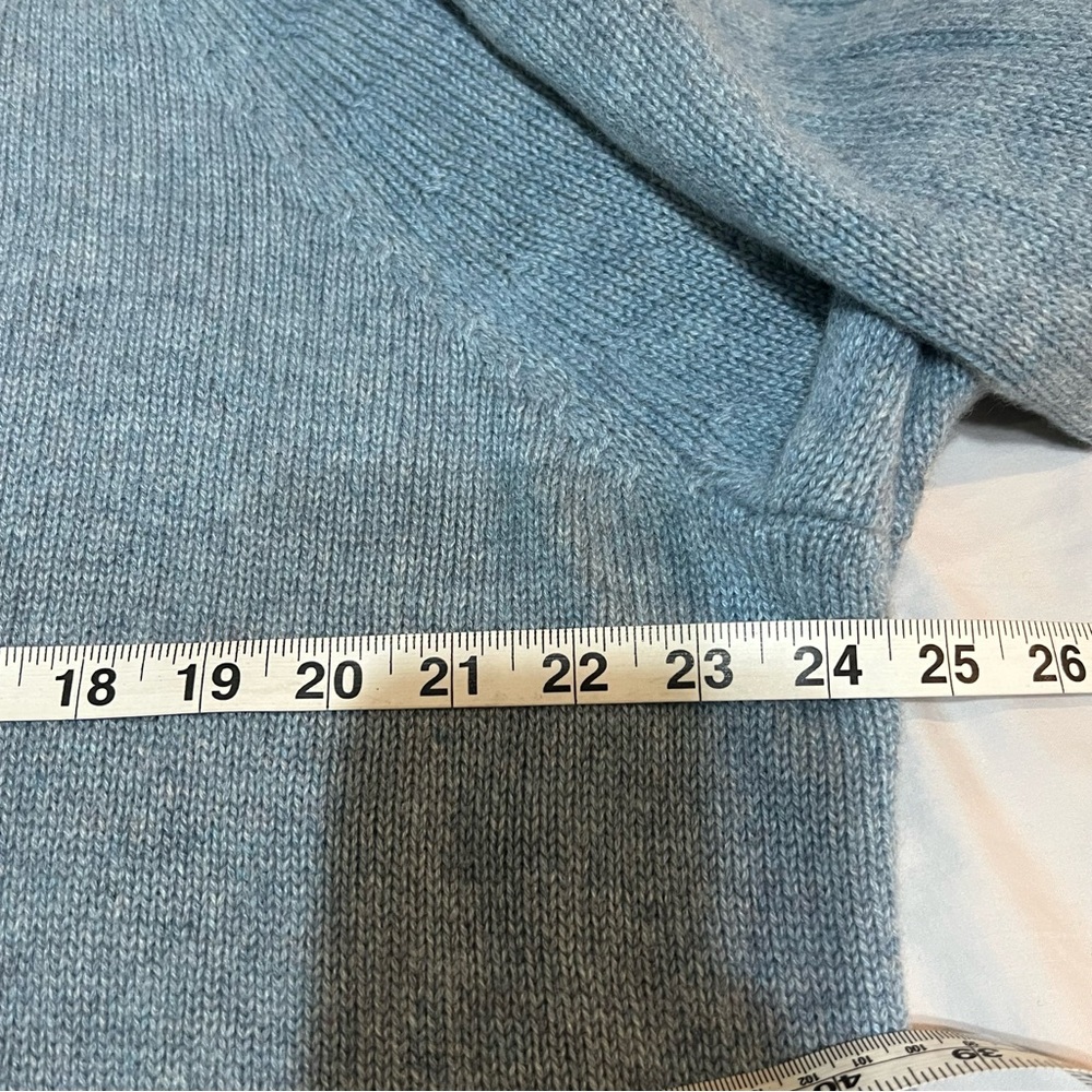 Garnet Hill 100% Cashmere Cable Knit Mock Neck Sweater - XL - Picture 9 of 9